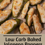 Low Carb Baked Jalapeno Poppers Pinterest pin