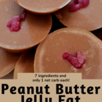 Peanut Butter Jelly Fat Bombs Pinterest pin