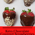 Keto Chocolate Covered Strawberries Pinterest pin