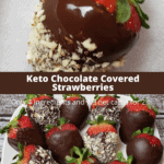 Keto Chocolate Covered Strawberries Pinterest pin