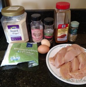 Coconut Crusted Chicken Strips ingredients