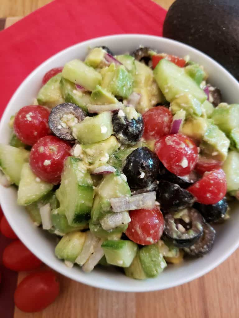 Greek Cucumber Avocado Salad – My Productive Yard