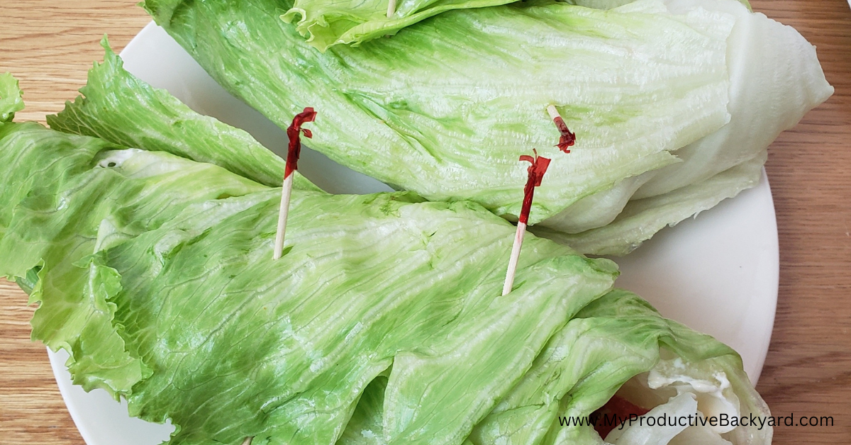 BLT Lettuce Wraps – My Productive Yard