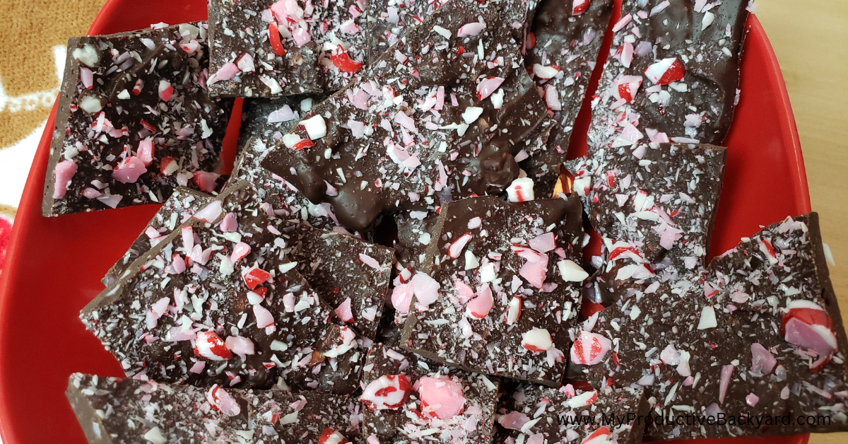 Keto Chocolate Peppermint Bark – My Productive Yard