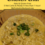 Low Carb White Chicken Chili Pinterest Pin